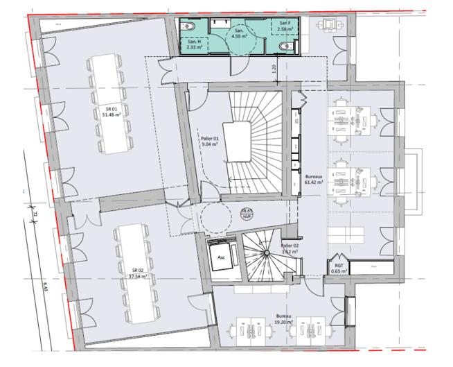Bureau Paris 1604m² Location bureau Paris OLBUR2101149 9